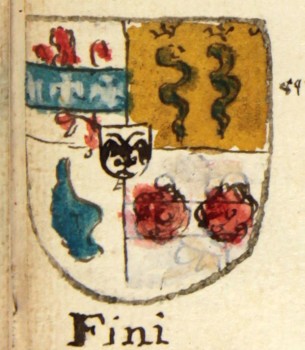 Fini quartered coat of arms, 1715