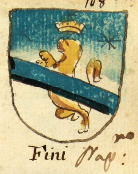 Fini coat of arms, Naples variant, 1715